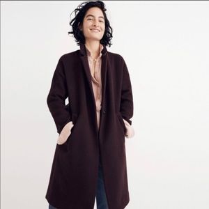 Madewell Monsieur Burgundy Plum Coat